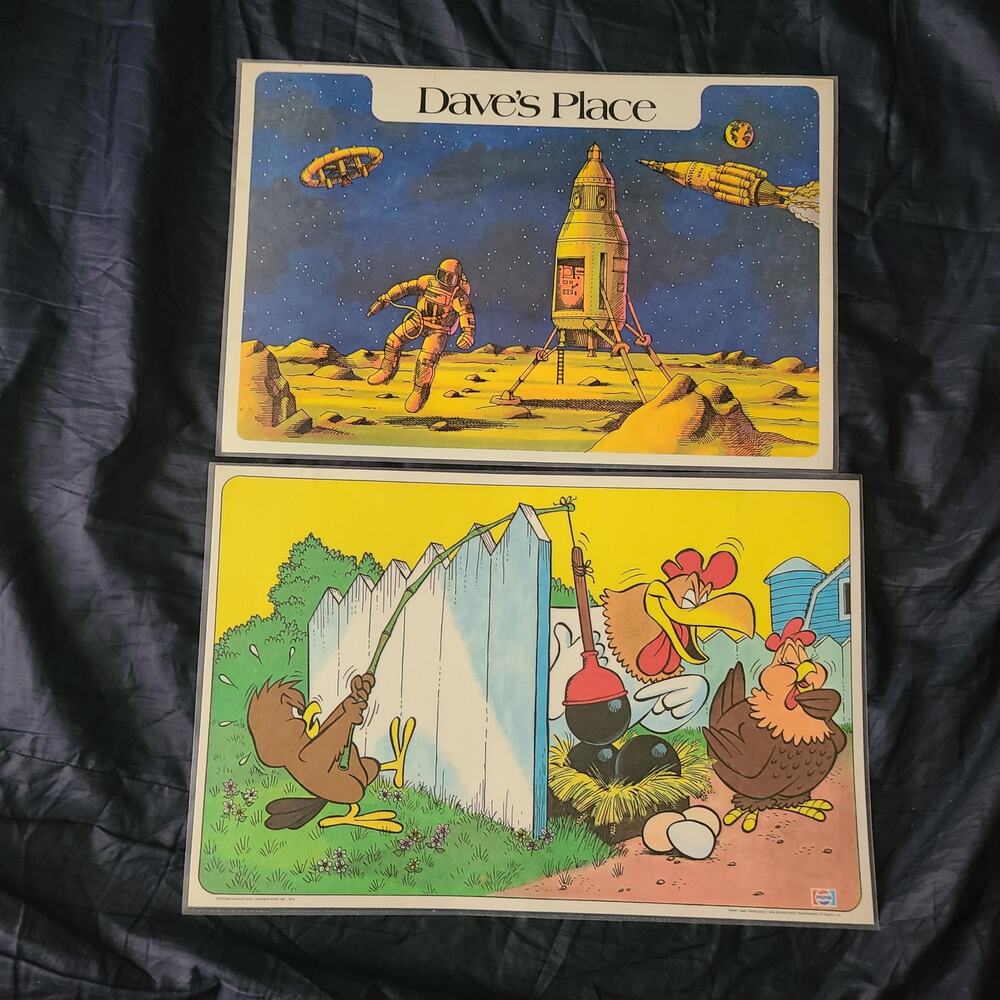 Vintage Platemats 1978 Pepsi lot of 2